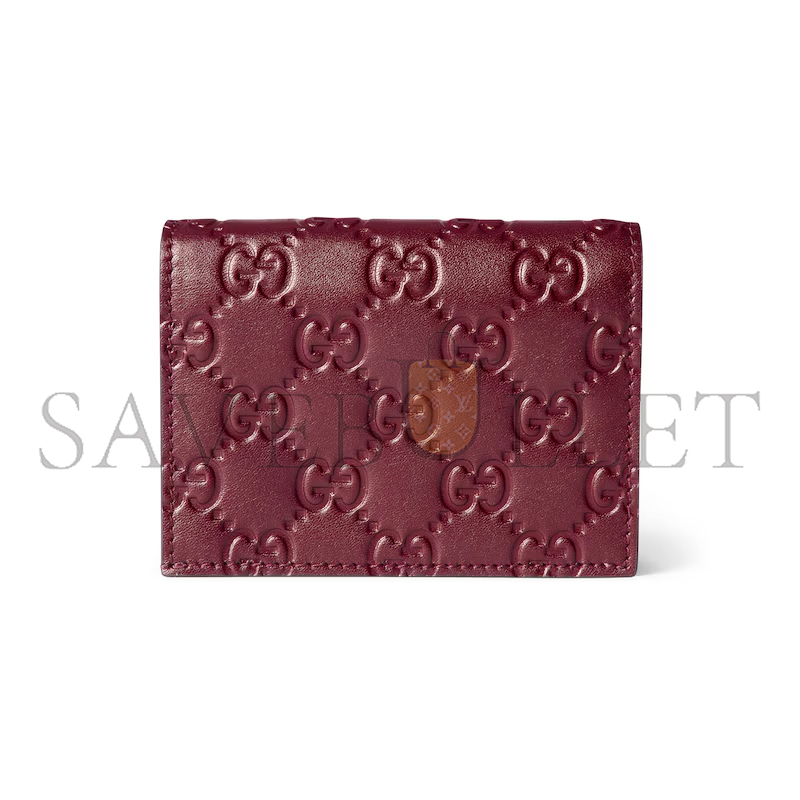 GUCCI GG EMBLEM SMALL WALLET 847207 (11*8.5*3cm)